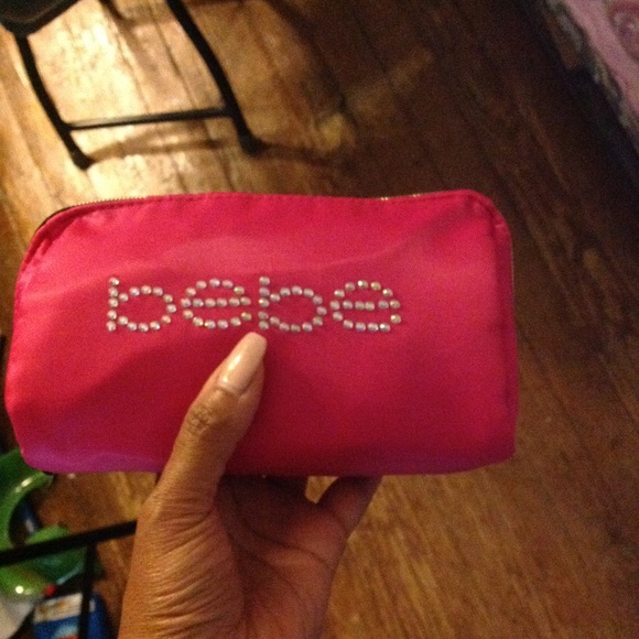 Bebe 'blingy' cosmetic pouch/makeup bag -hot pink - Picture 6 of 6